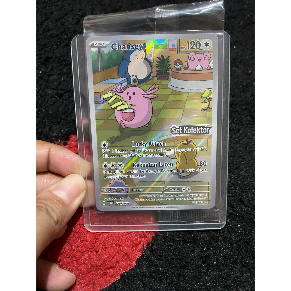 Kartu Pokemon chansey promo set kolektor