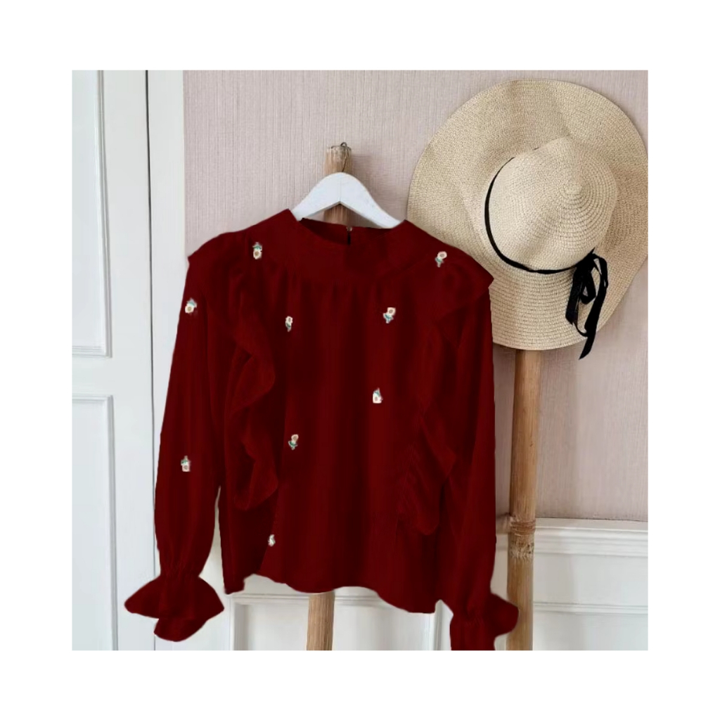 Ezra Daisy Blouse Katun Premium