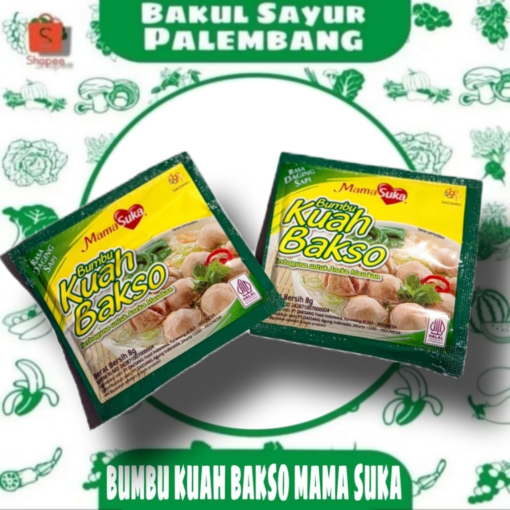 Bumbu Kuah Bakso Instan Mamasuka Rasa Sapi 8g - Praktis, Gurih, Aroma Sapi