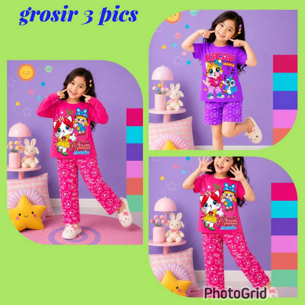 [GROSIR ISI 3PC] VORY - SETELAN ANAK KAOS VIRAL TERBARU 2-10 TAHUN