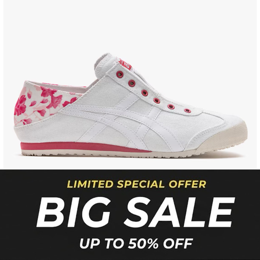 Onitsuka Tiger ORIGINAL mexico 66 Slip on paraty sakura // free paperbag