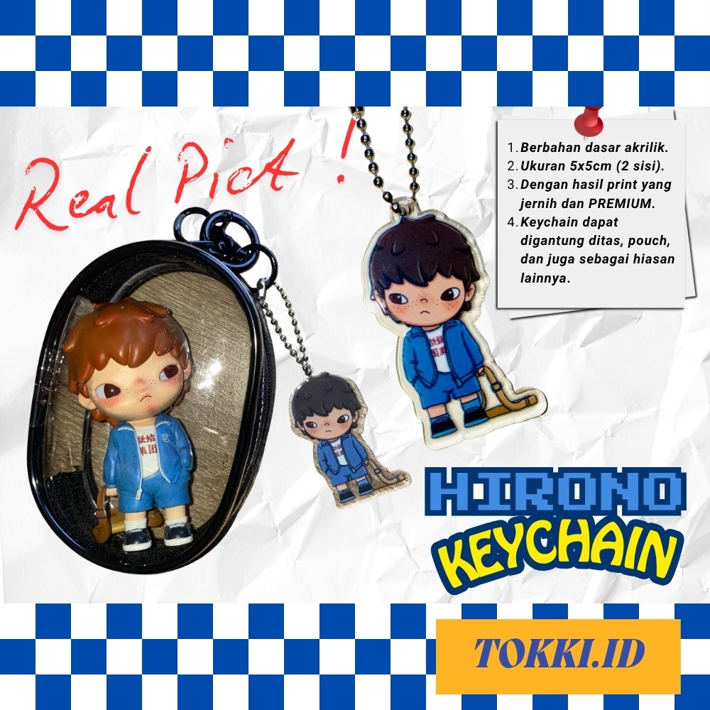 Keychain Hirono Gantungan Kunci Acrylic Hirono Accessories Hirono