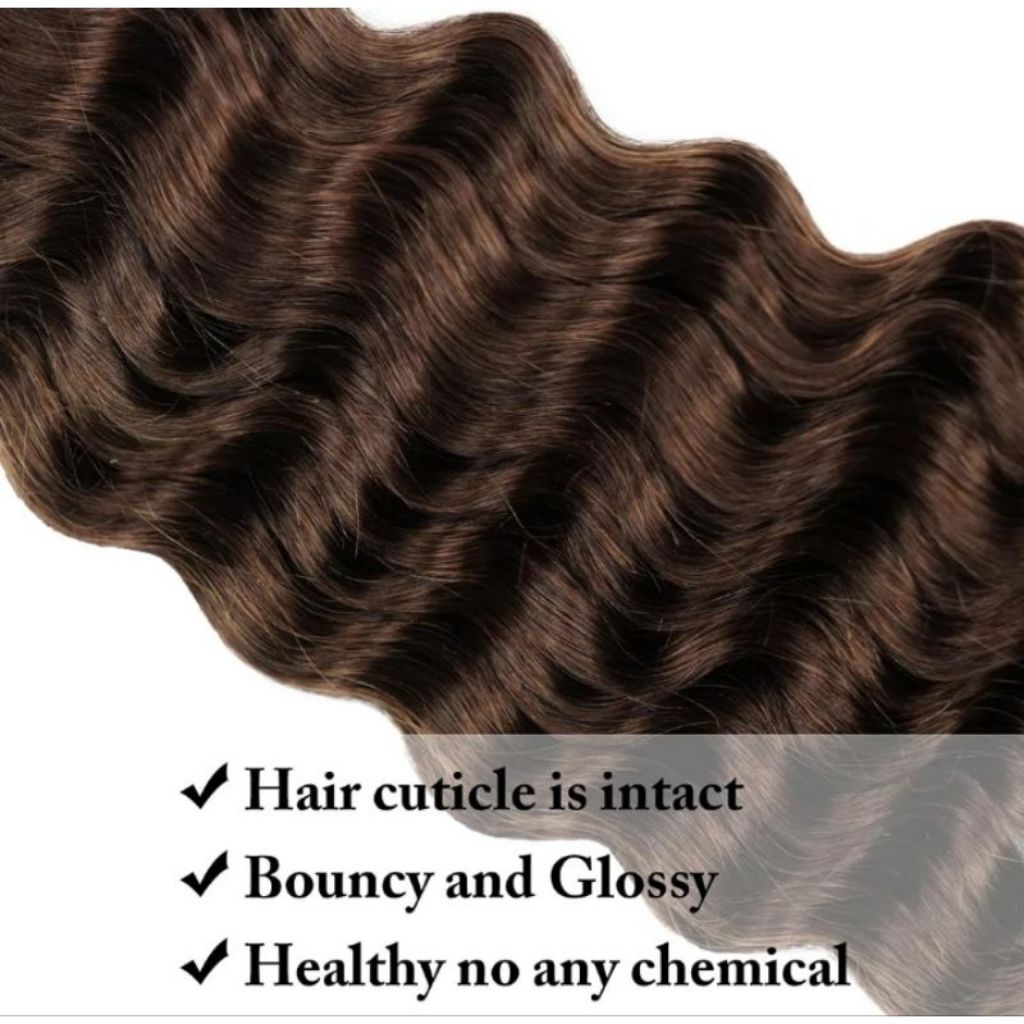 Bulk Hair Extension Bulk Deep WAve Curly RamBut SaMbung Rambut ikal