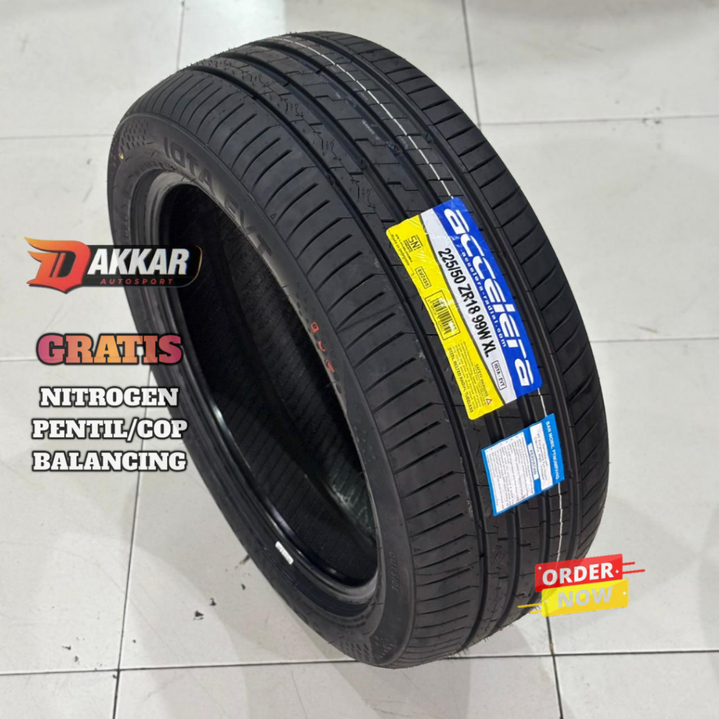 Ban Tubles Ukuran 225/50 R18 Accelera Iota Evt Ban Baru Murah R18 225 50 18 Accelera