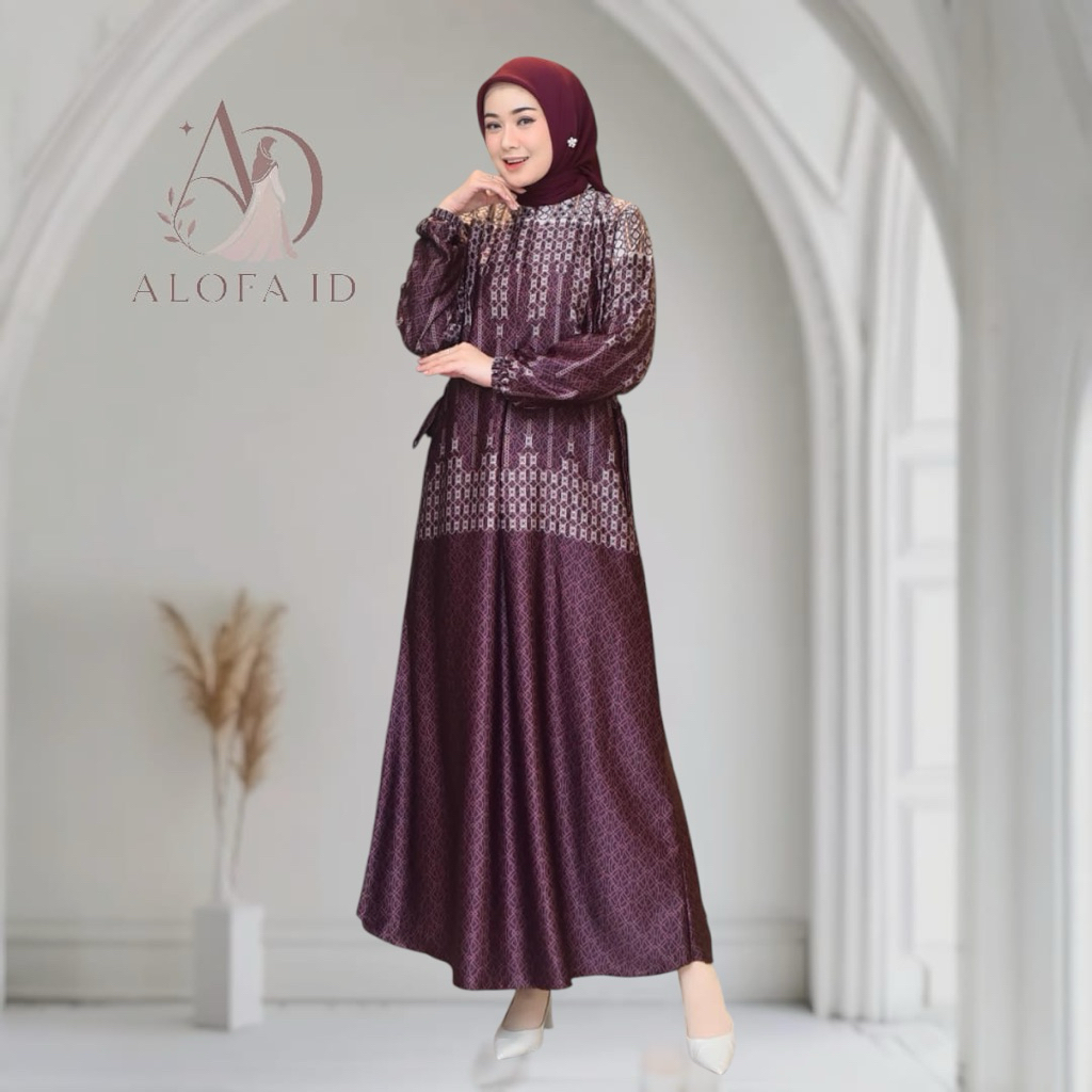 Gamis Armani Silk Terbaru 2026 Model Terbaru Mewah Baju Gamis Armani Silk Premium Wanita Quality A M