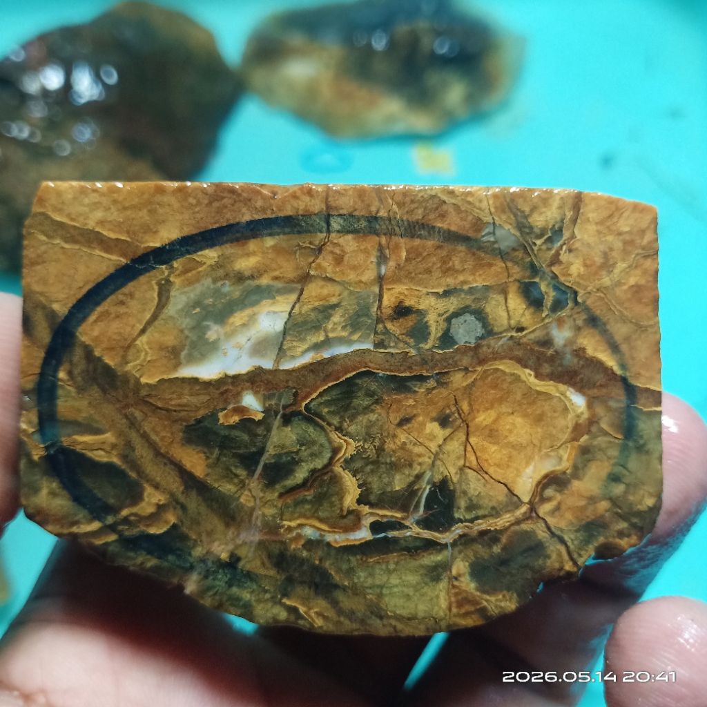 Bahan Batu Akik Gambar - Akik Gambar - Lempengan Batu Akik - Rough Batu Akik