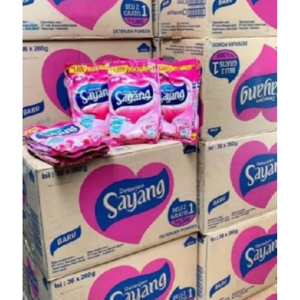 Detergent Sayang 1 Dus isi 36 Pcs x 220gr