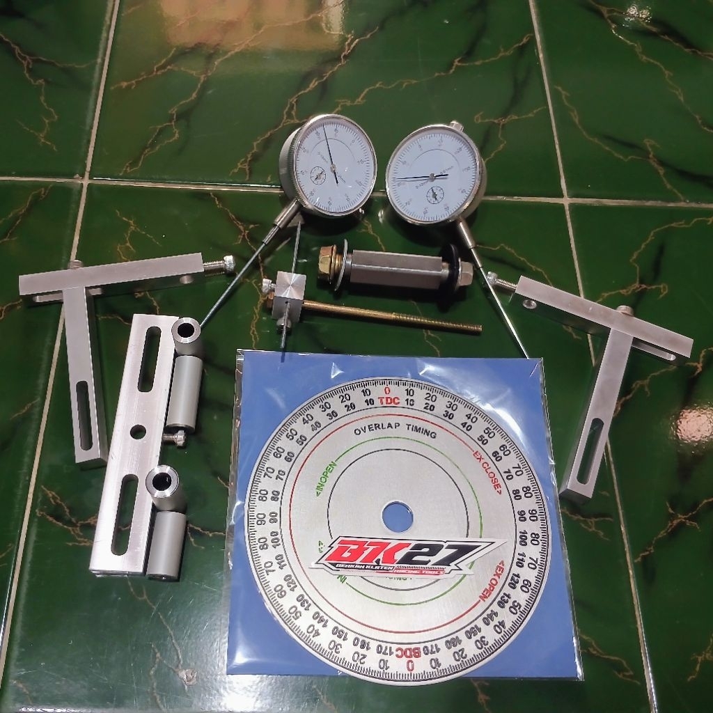 dial motor balap dial indicator busur derajat