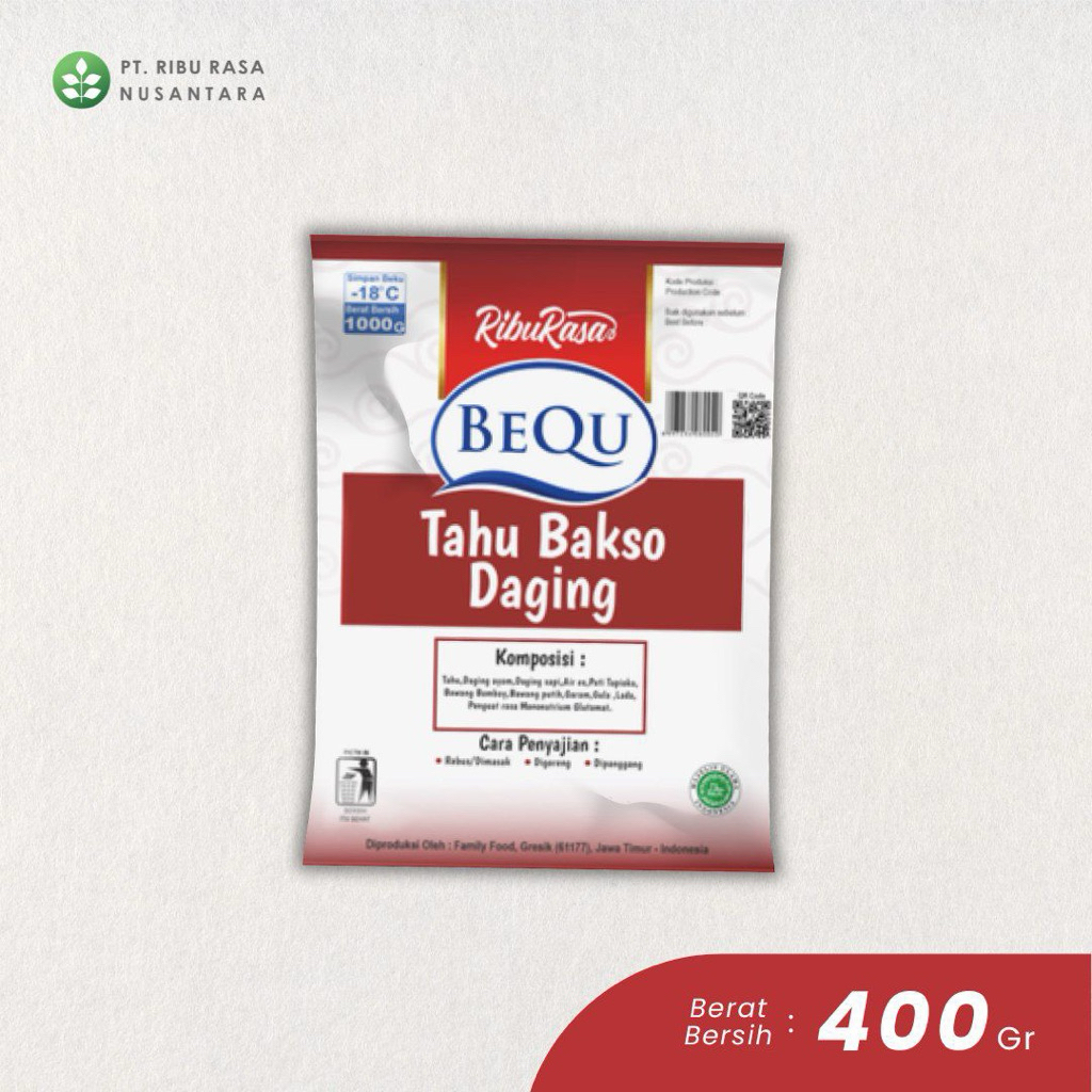 BEQU - Tahu Bakso Daging Sapi ( 400gr )