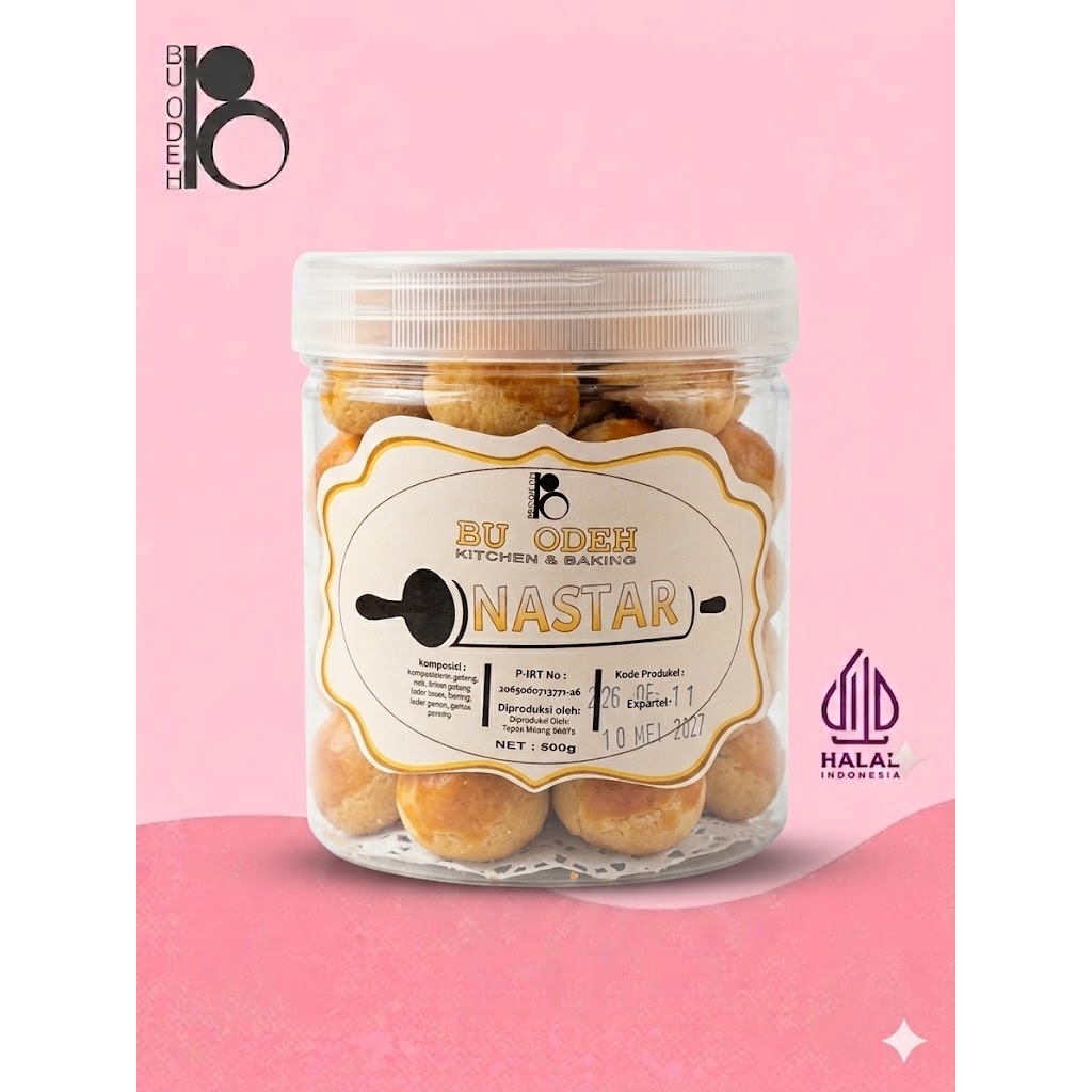 PREMIUM Nastar Bu Odeh  350g toples 500ml homemade