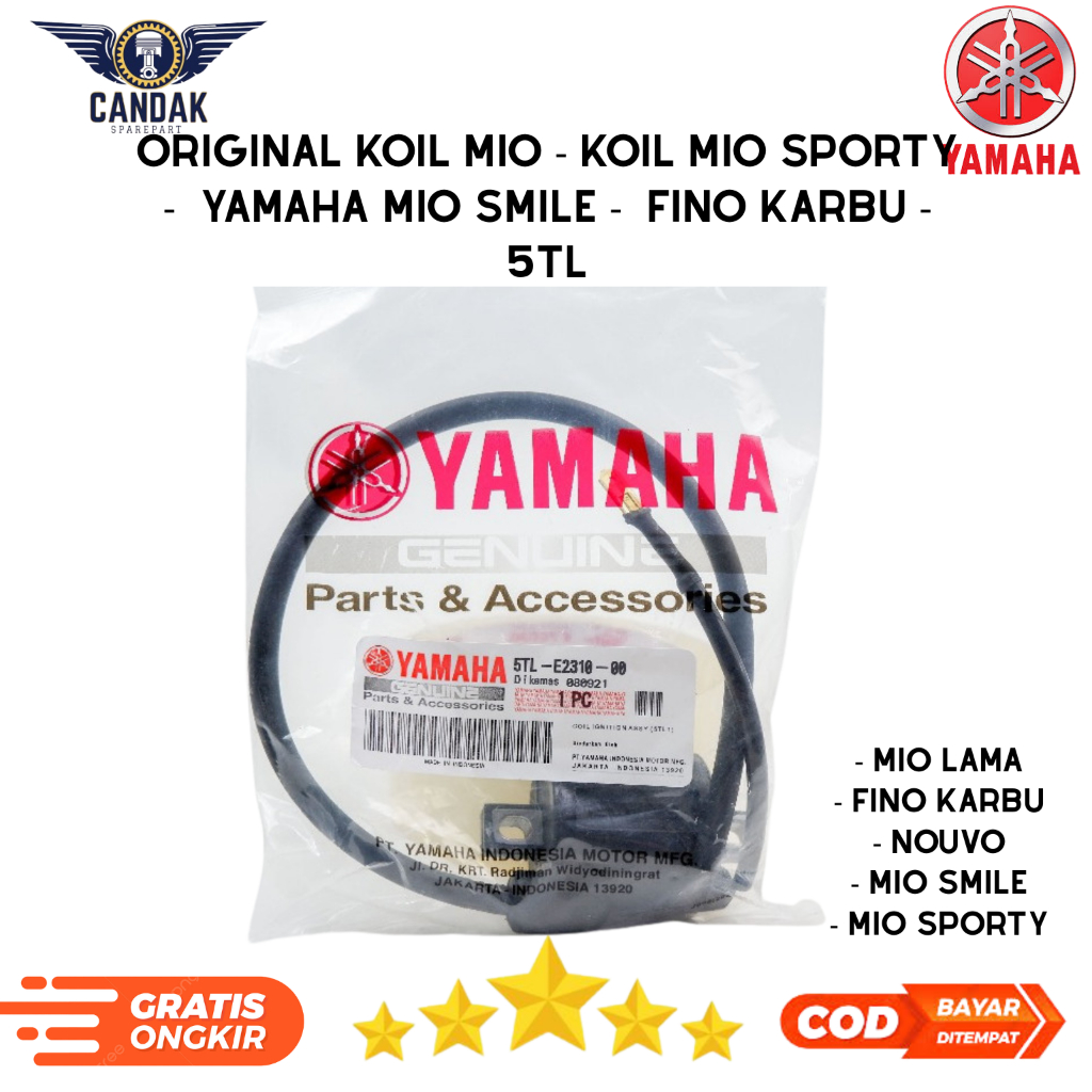 Original koil mio - koil mio sporty -  yamaha mio smile -  fino karbu - 5TL