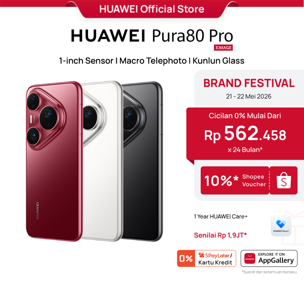 [Brand Festival | HOT SALE] HUAWEI Pura 80 Pro Smartphone | 1-inch Sensor | Macro Telephoto | Kunlun