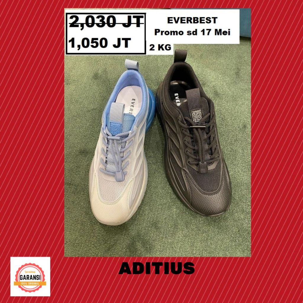Sepatu EVERBEST sneakers pria SALE ADITIUS ORIGINAL 100%