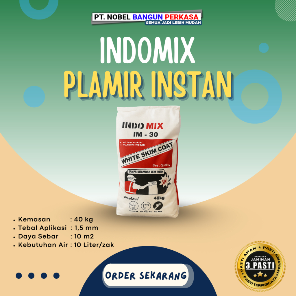 Semen Mortar Indomix Plamir Instan IM30 40kg