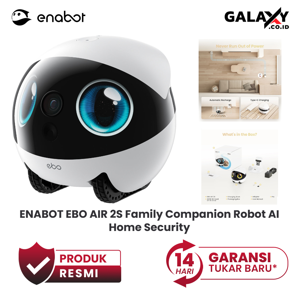 ENABOT EBO AIR 2S Family Companion Robot AI Home Security Garansi Resmi