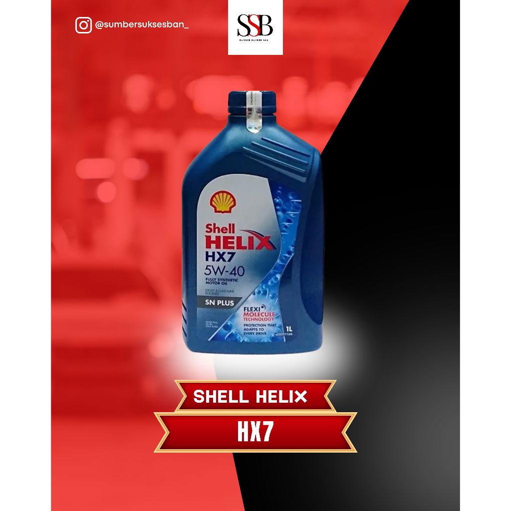 Shell Helix HX7 5W-40 Oli Mesin Mobil 1L Original