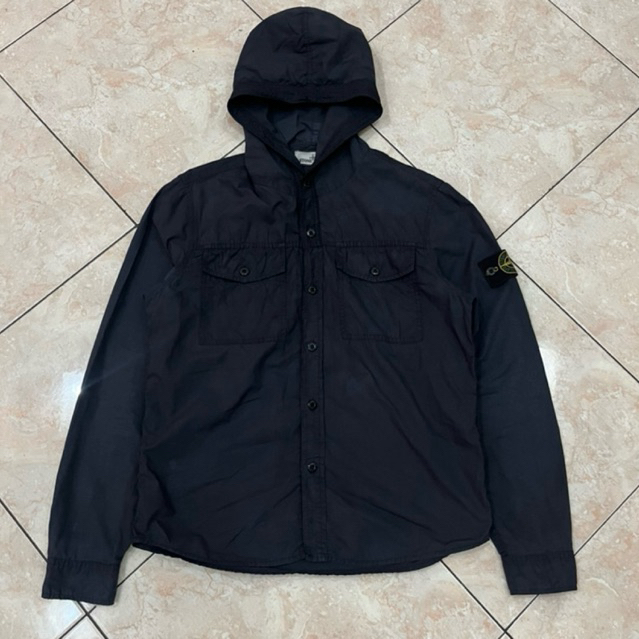 OVERSHIRT HOODIE BUTTON STONE ISLAND