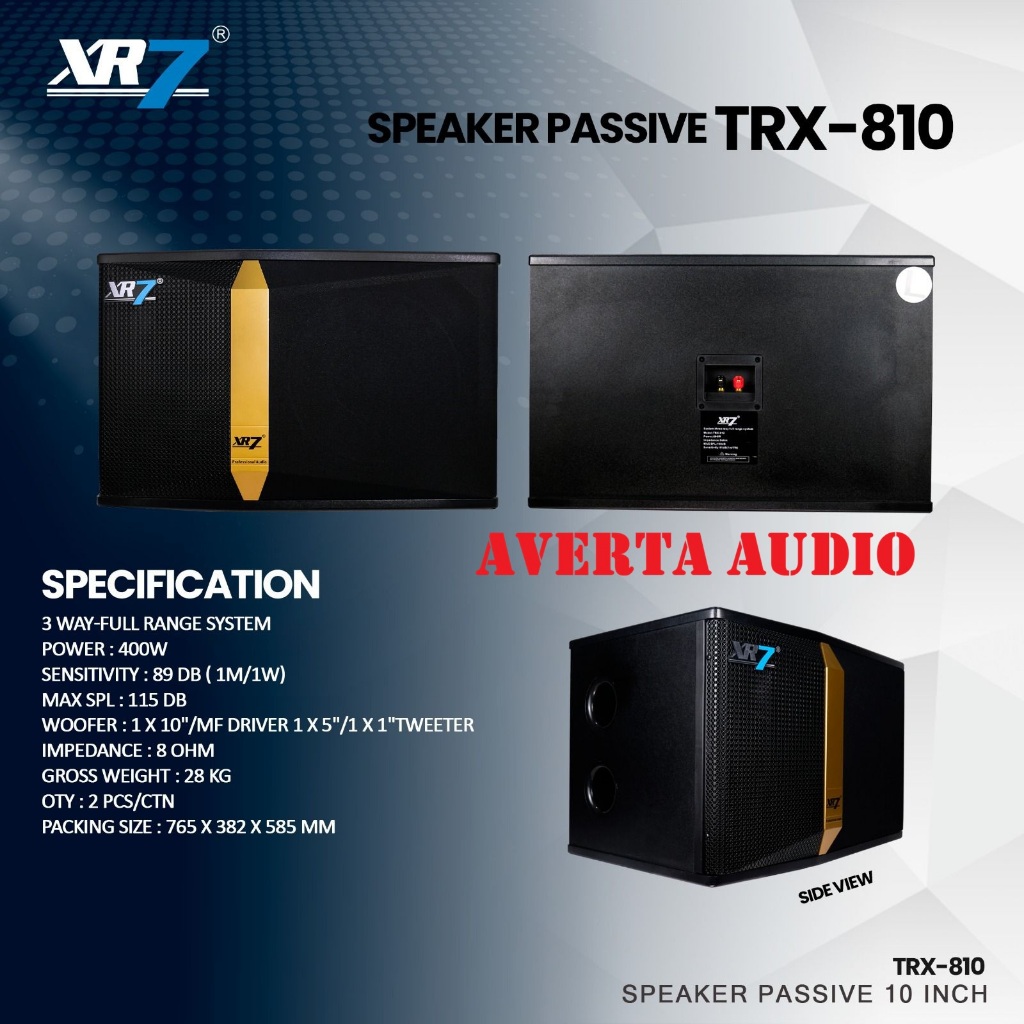 XR7 Speaker Karaoke Pasif TRX 810 Original 10 inch XR7 TRX810
