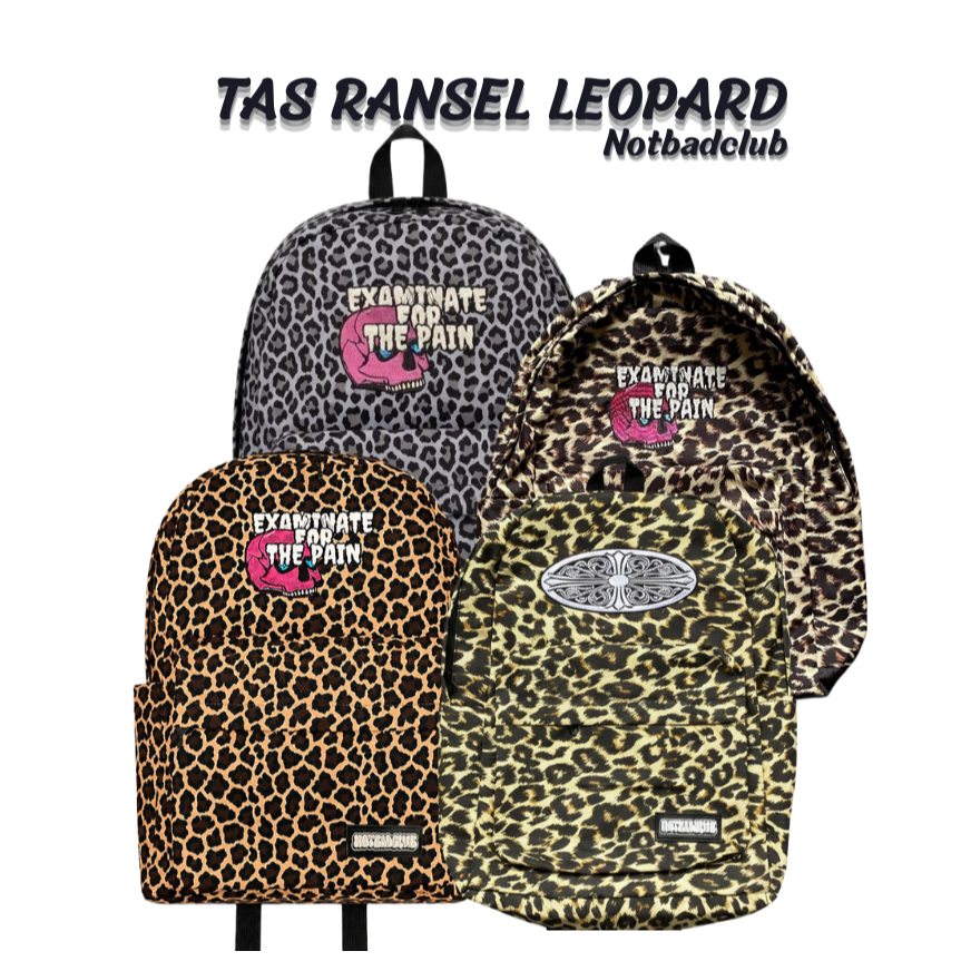 TAS RANSEL SEKOLAH LEOPARD TAS RANSEL PRINTING LEOPARD ORIGINAL NOTBADCLUB