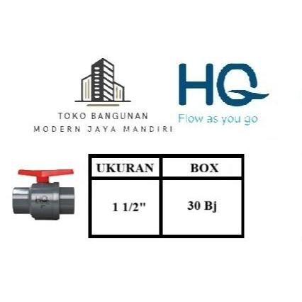 stopkran PVC 11/2-HQ, BALL-valve