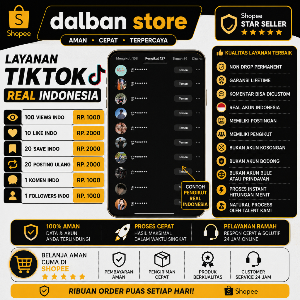 Like Tiktok Real Indo Permanent