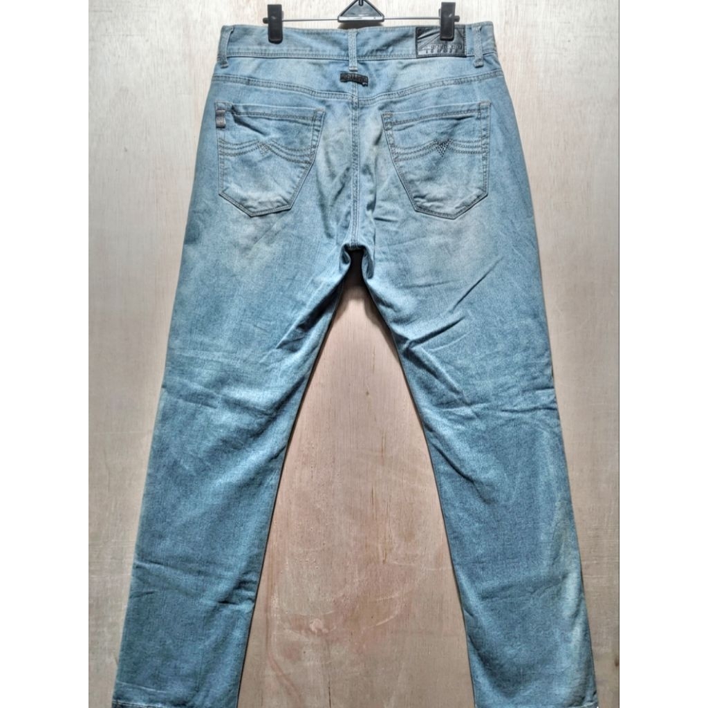 Celana Jeans NIX Contemporary Original - Light Blue Wash - Size 82 (Fit 32-33)