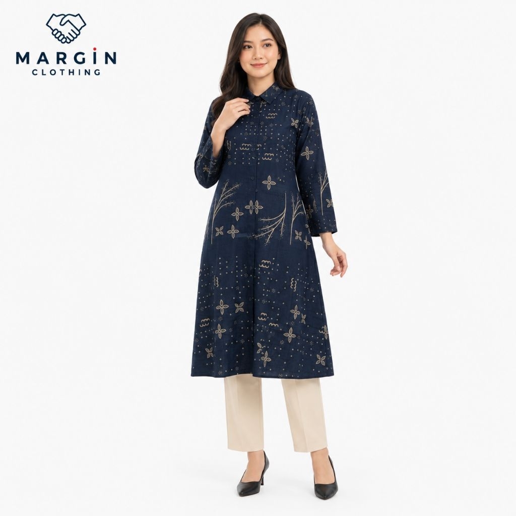Tunik Batik Katun Wanita Model Terbaru Elegan