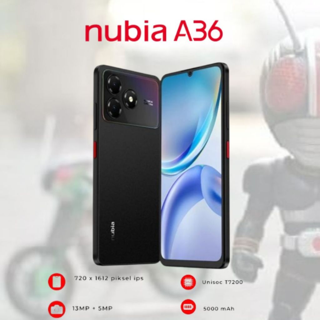 ZTE NUBIA A36 Smartphone Kamera AI 13MP Original Garansi Resmi