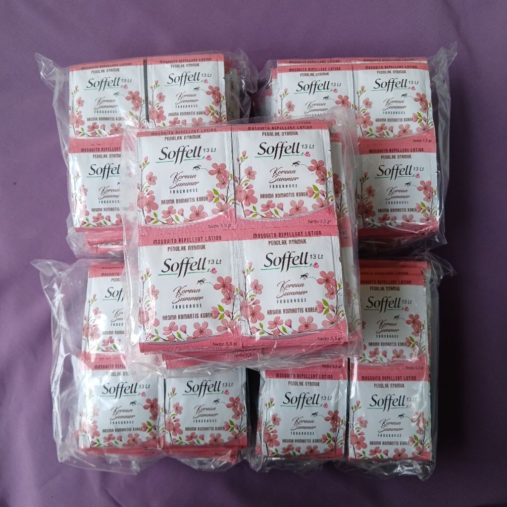 SOFFELL KOREA SUMMER LOTION ANTI NYAMUK ISI 144 PCS (1 BAL) MURAH