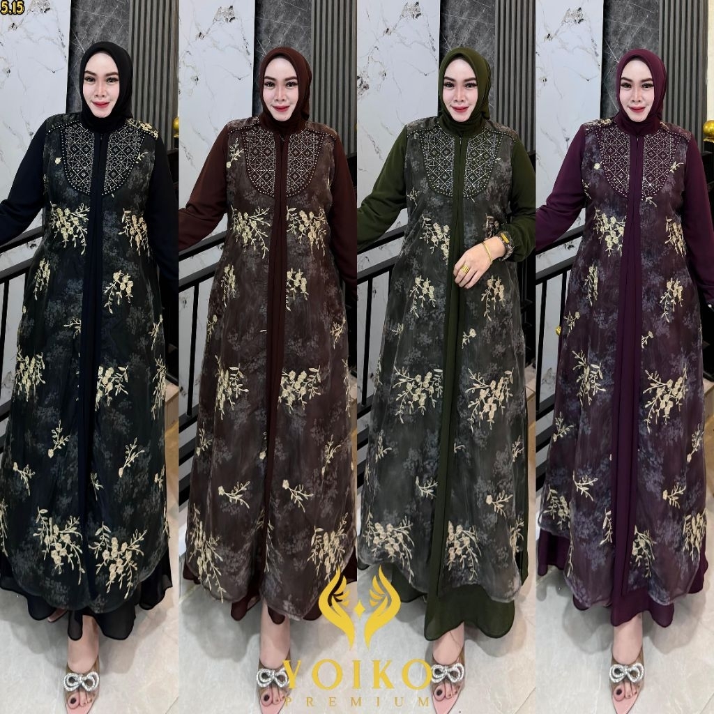 naura dress set hijab by yoiko