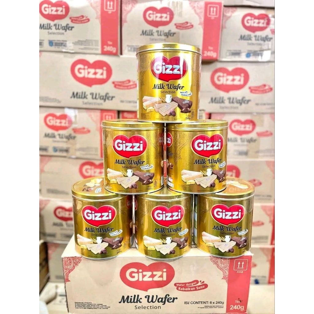 Gizzi Marie Milk Wafer Coklat Susu | Cemilan Kekinian Viral Ready Stock