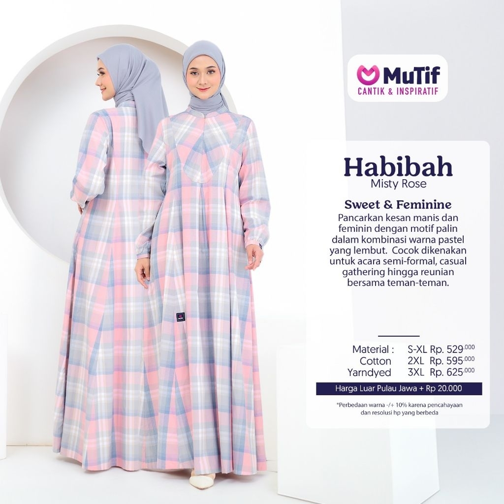 Mutif || Gamis Dewasa Motif Gamis Habibah