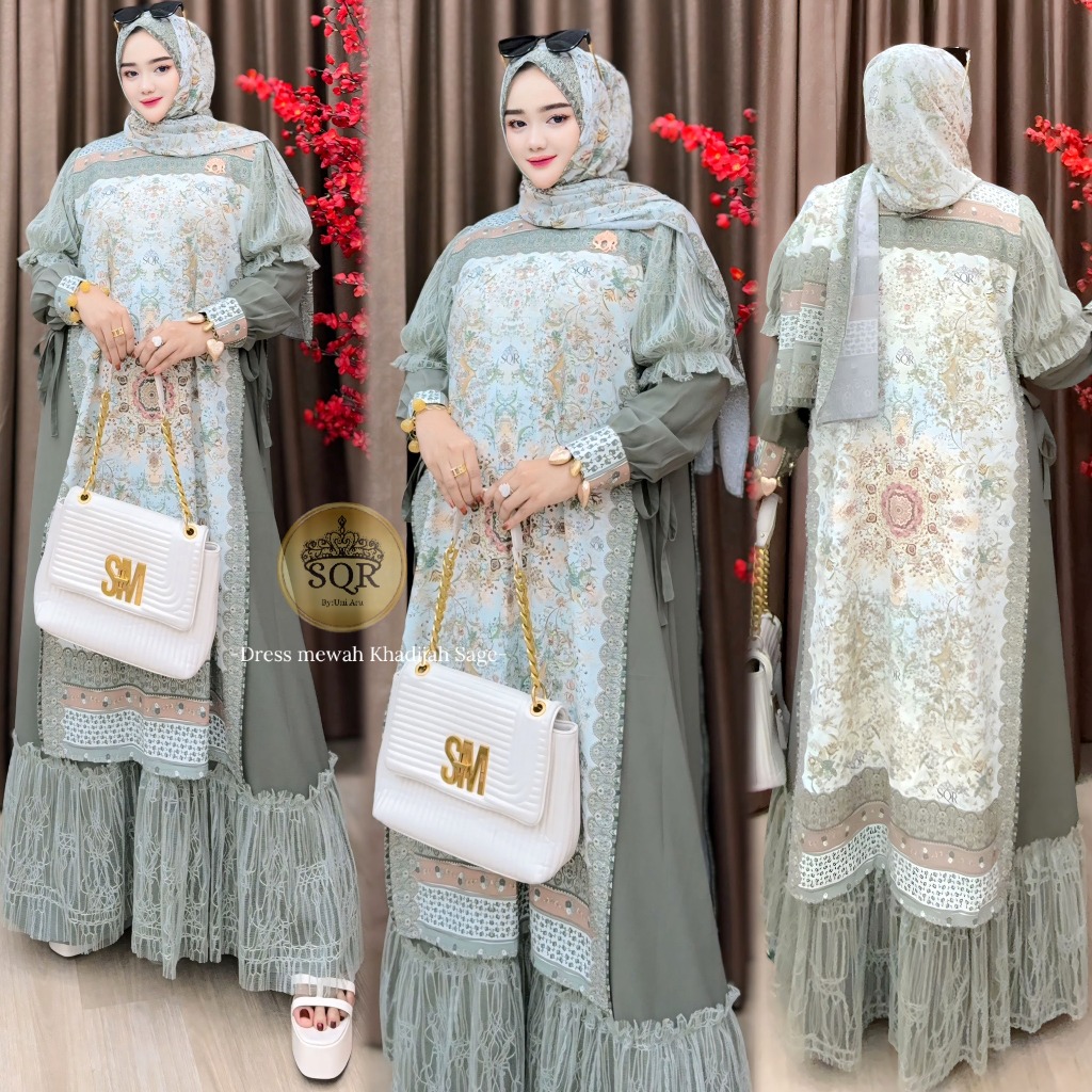 Gamis Khadijah | Gamis Khadijah Uni Ara | Gamis Uni Ara | Udah Sama Hijab Dress Khadijah | Dress Kha