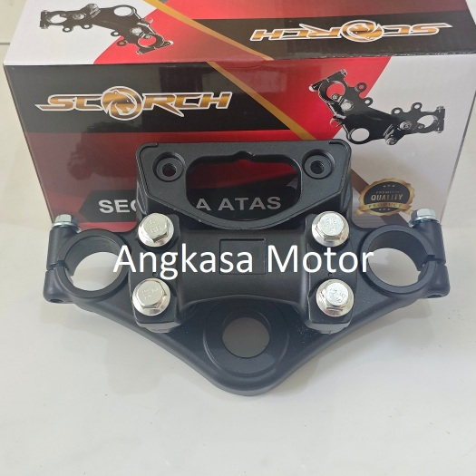 Segitiga Atas MEGA PRO MONO Dudukan Stang MegaPro New Monoshock Scorch
