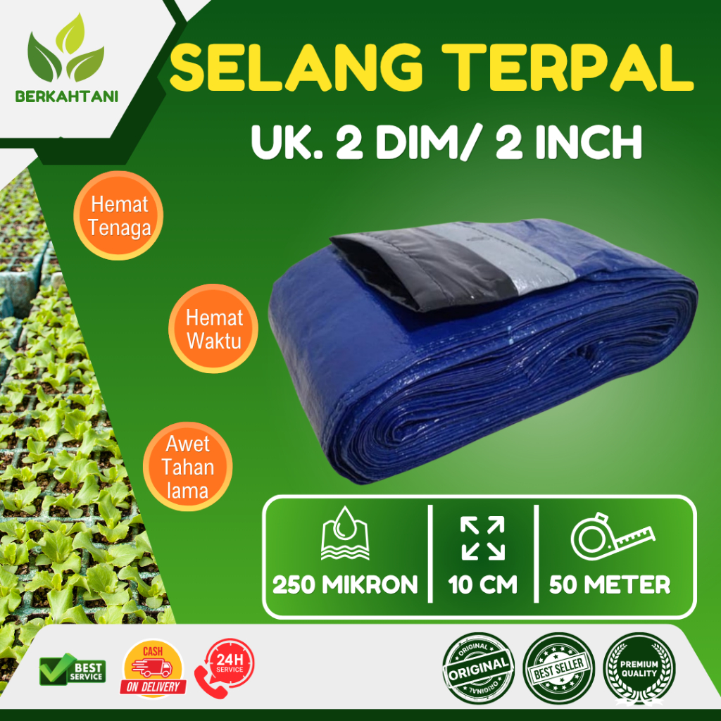 SELANG TERPAL DOLPHIN 2 DIM INCH 50 METER SELANG AIR 2INCH 2DIM 50METER