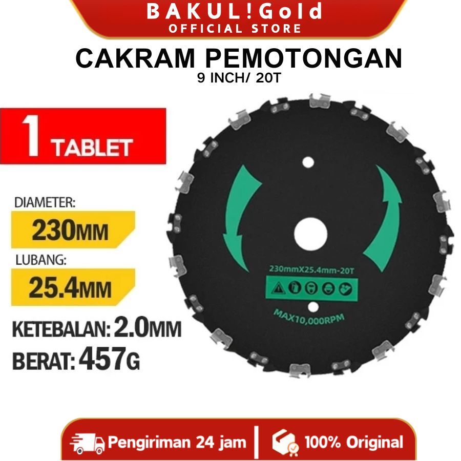Bilah mesin pemotong rumput menebal bilah gergaji rantai melingkar baja mangan/Pedang Logam/ bilah g