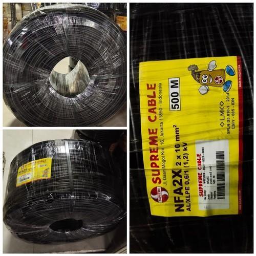 Kabel Twisted 2x10 Supreme Kabel LVTC 2x10 Kabel SR Tiang Listrik SNI 1 Roll