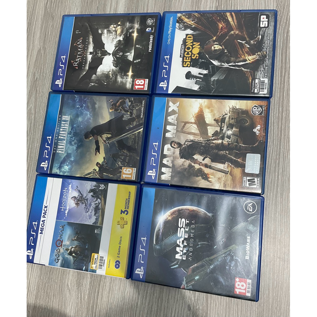 Kaset PS4 (Mulus Original) - God Of War, Batman, Second Son, Final Fantasy, Mad Max