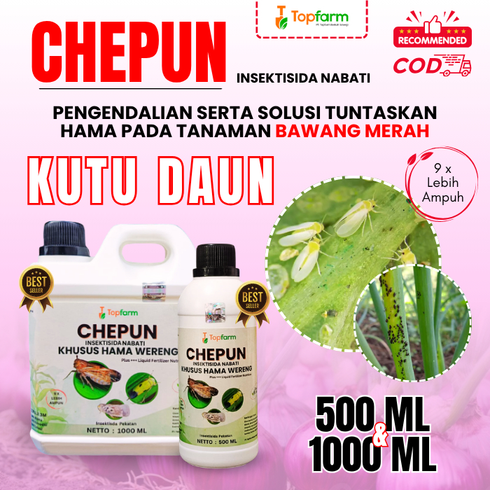 Insektisida Kutu Daun Bawang Merah / Obat Pembasmi Kutu Daun Bawang Merah / Insektisida Topfarm / Ob