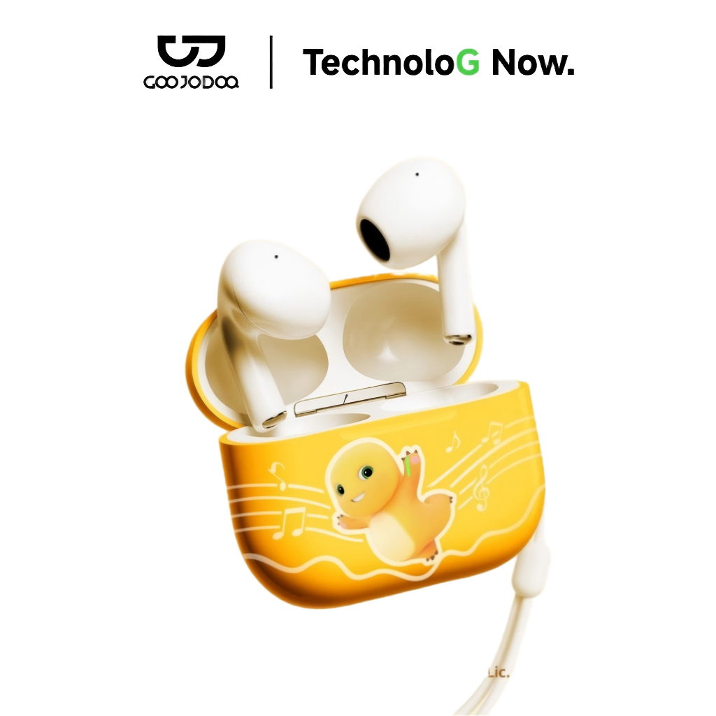GOOJODOQ × nailoong J201 Earphone bluetooth TWS-A6 pro Earphone Nirkabel Headset Bluetooth 5.3