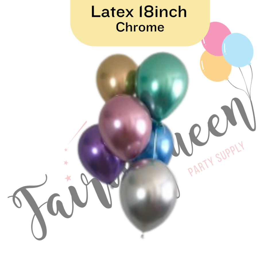 Balon Latex 18inch Chrome / Latex 18inch / Balon 18inch Chrome
