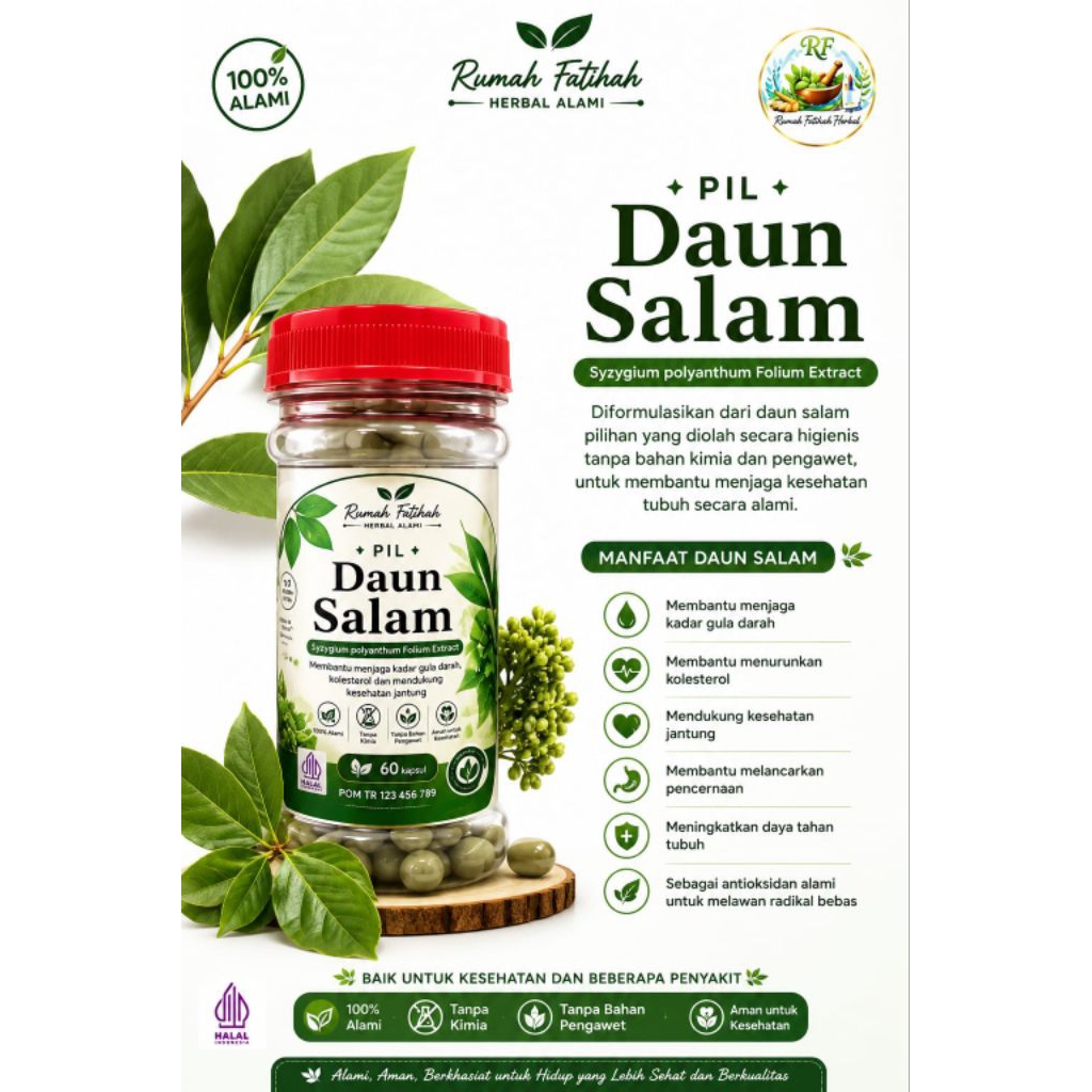 kapsul daun salam asli/ kapsul daun salam murah/ kapsul daun salam Papua