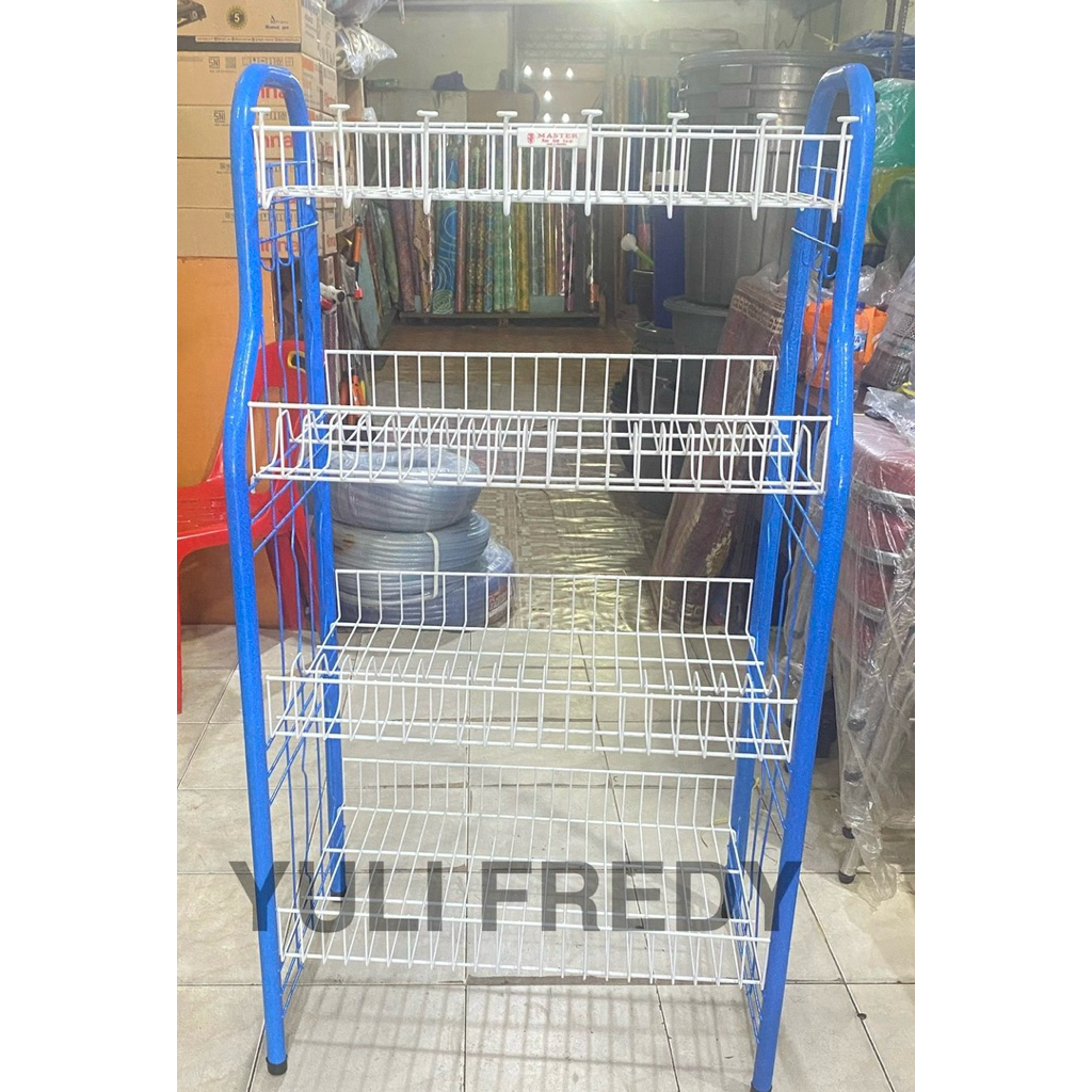 RAK PIRING MERK MASTER 4 TINGKAT/SUSUN ANTI KARAT BESI KOKOH