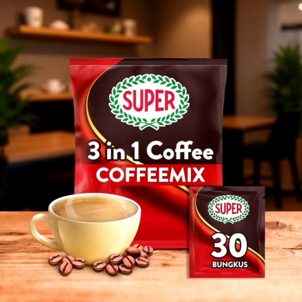 Super Coffeemix 3in1 Isi 10pcs / Kopi Instant Coffeemix Super Import 3in1 / Minuman Serbuk Kopi 3in1