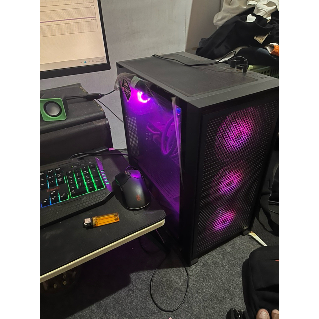 Pc Gaming Bekas mantap mobo PRO B760M-A WIFI l I7 gen 12f | 64gb  32x2 | vga gtx 1650 | SSD 1tb