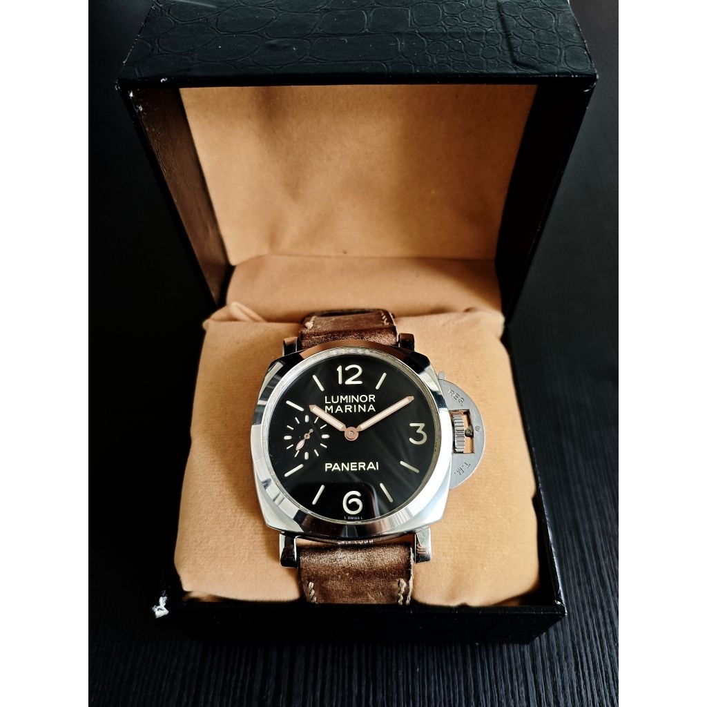 Jam Tangan Panerai Luminor Marina Pam 00329 Swiss Mirror Clone 1:1