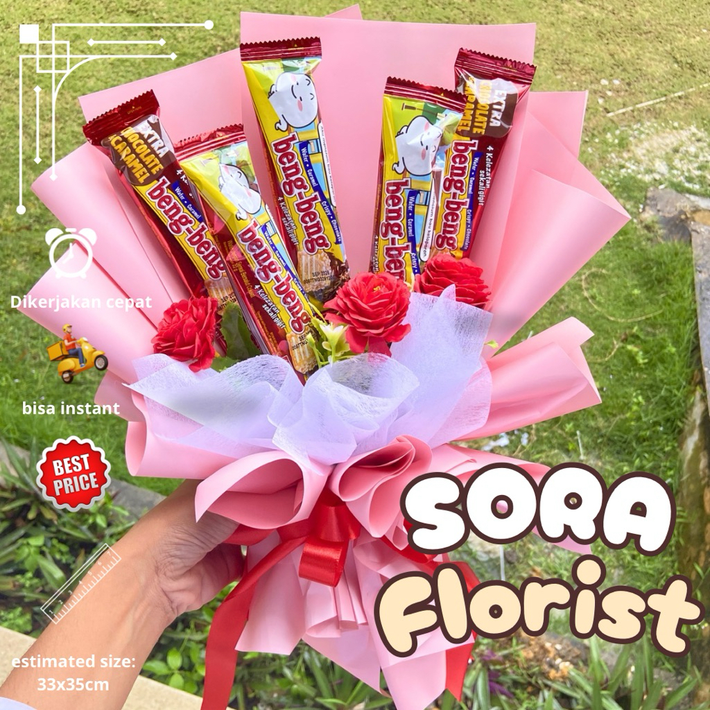 [INSTANT] Buket Snack Beng-Beng Premium - Sora Florist Pekanbaru / Buket Snack / Buket Jajanan