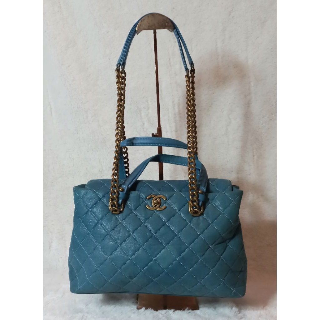 Tas Preloved Second Chanel* Cendol Vintage Quilted Portobello