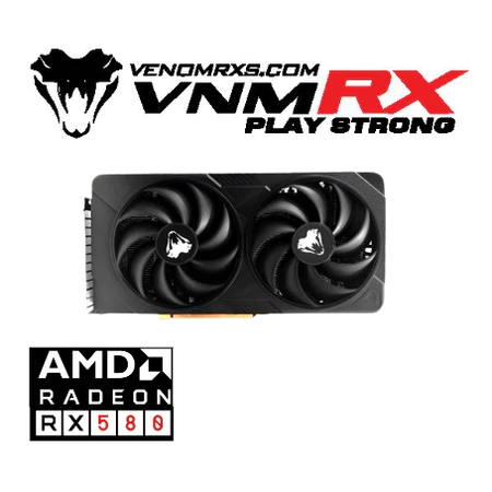 VENOMRX VGA RADEON RX590 8GB GDDR5 256BIT DUAL FAN - RX590 2048SP 8GB