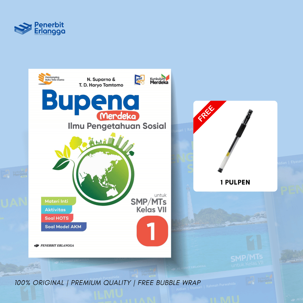 ERLANGGA - BUKU BUPENA MERDEKA IPS SMP/MTS KLS.7/KM